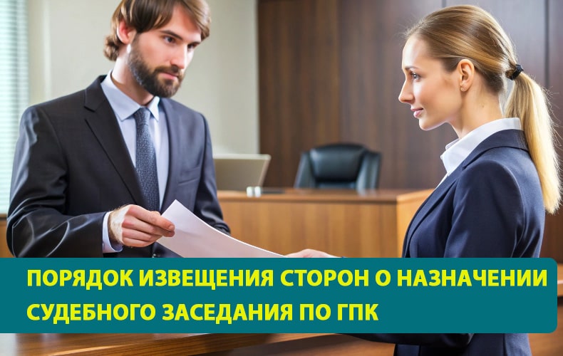 Порядок извещения сторон о назначении судебного заседания